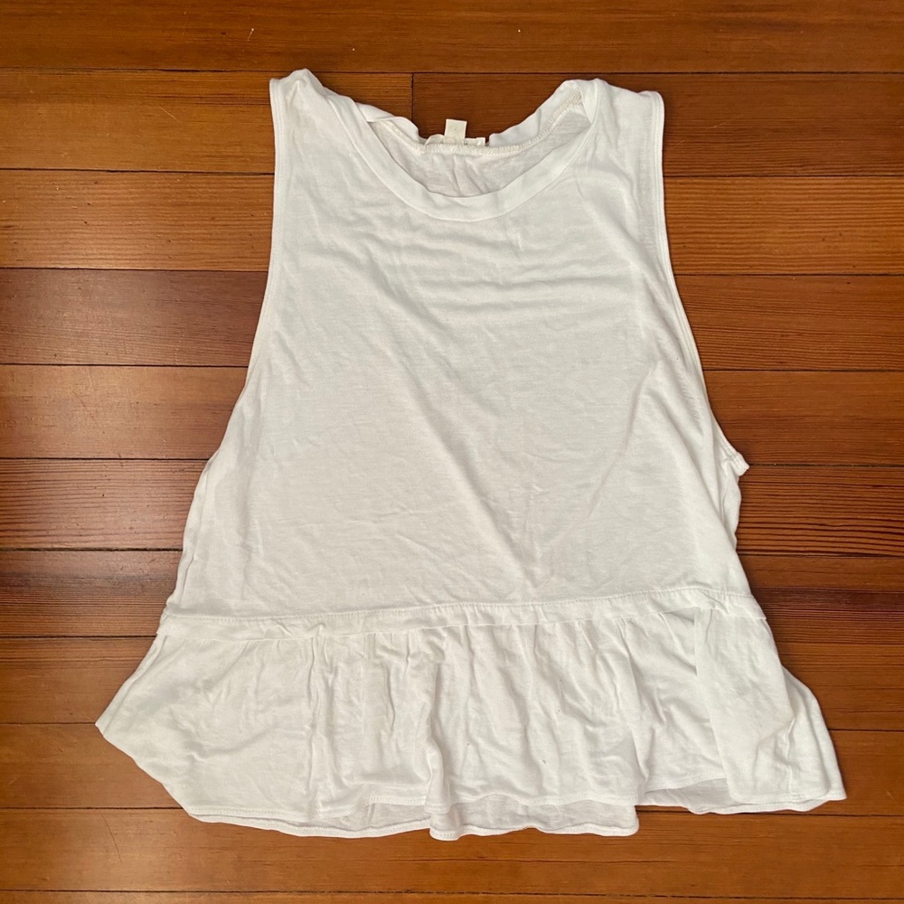 White peplum shirt